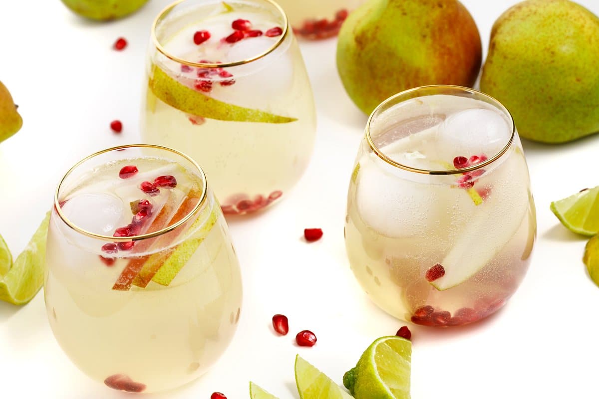 3 Pear Moscow Mule Cocktails