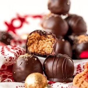 stack of nutter butter balls with one bite taken out