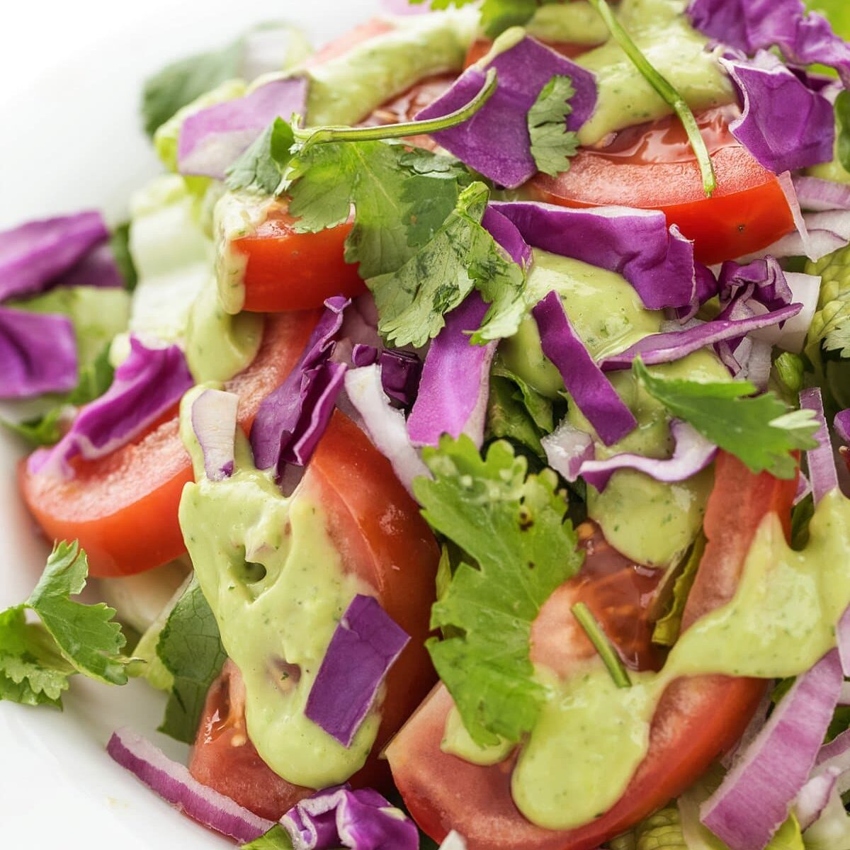 Creamy Avocado Cilantro Salad Dressing