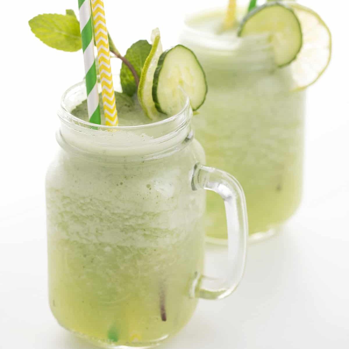 Frozen Cucumber Lemonade Gin Slushie