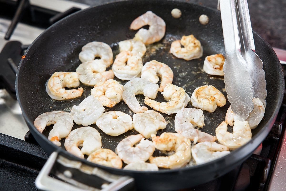 Sauteeing Shrimp