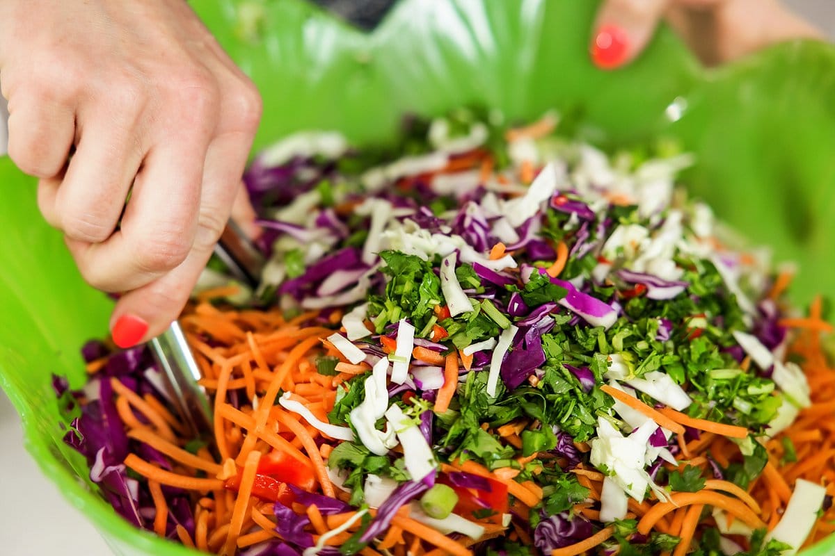 Herbed Slaw with Jalapeno Lime Vinaigrette