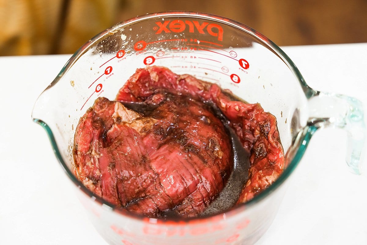 marinading flank steak