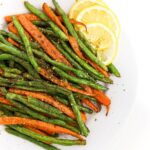 Zaatar roasted carrots and green beans