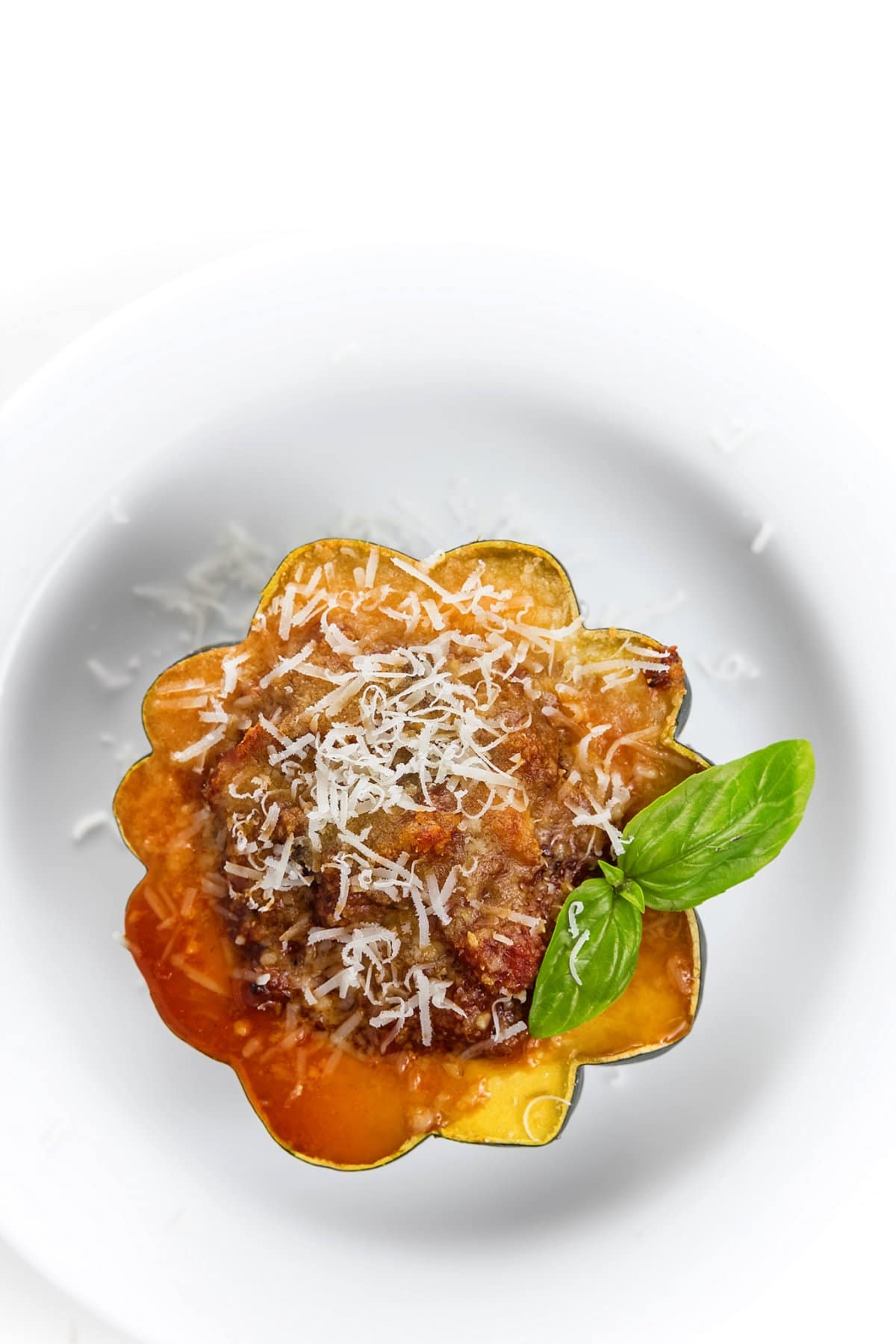 Sausage stuffed acorn squash.