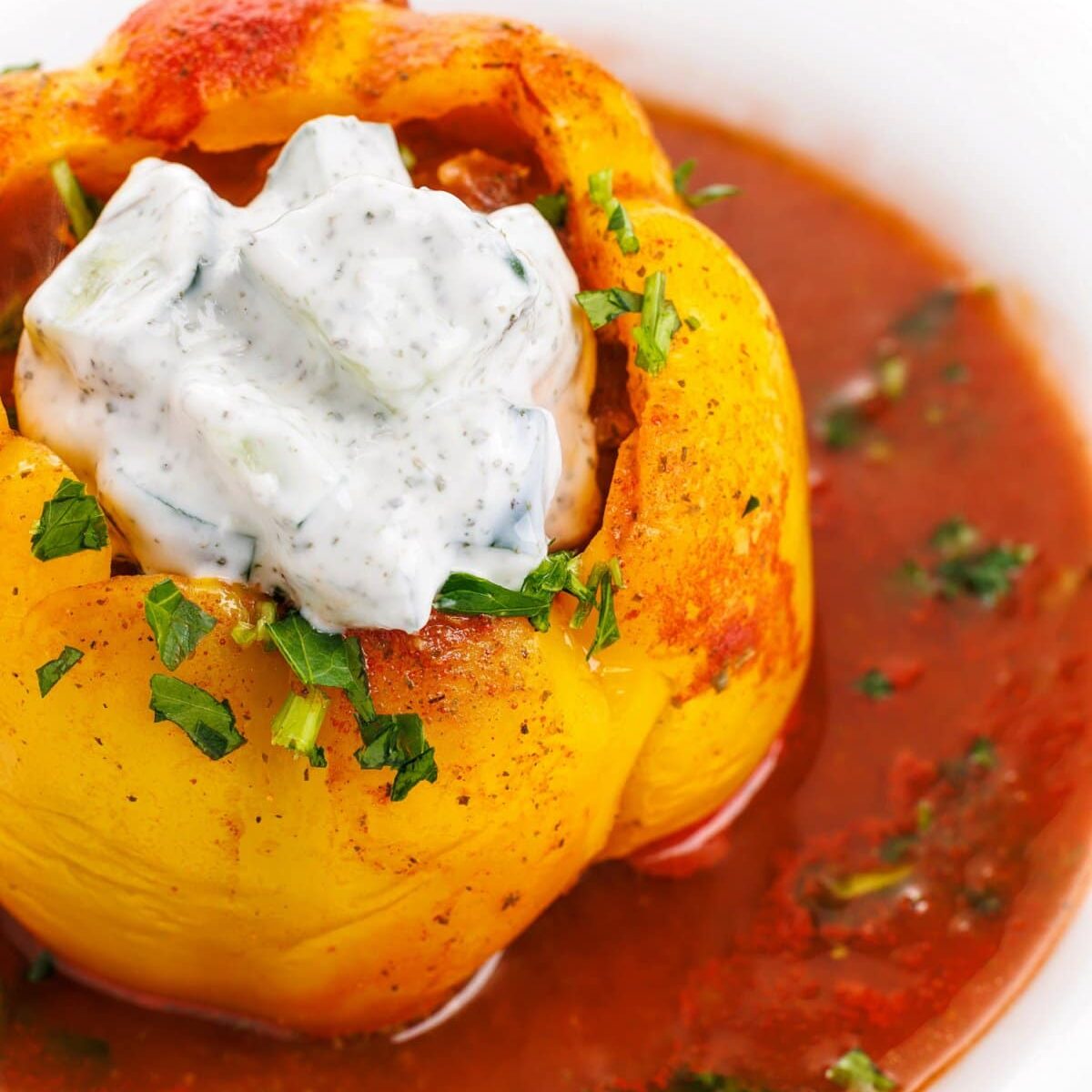 Stuffed Bell Peppers with Lebanese Spices