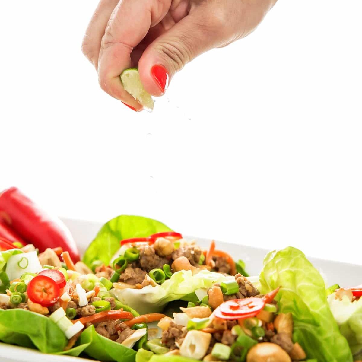 Low Carb Ground Turkey Lettuce Cups