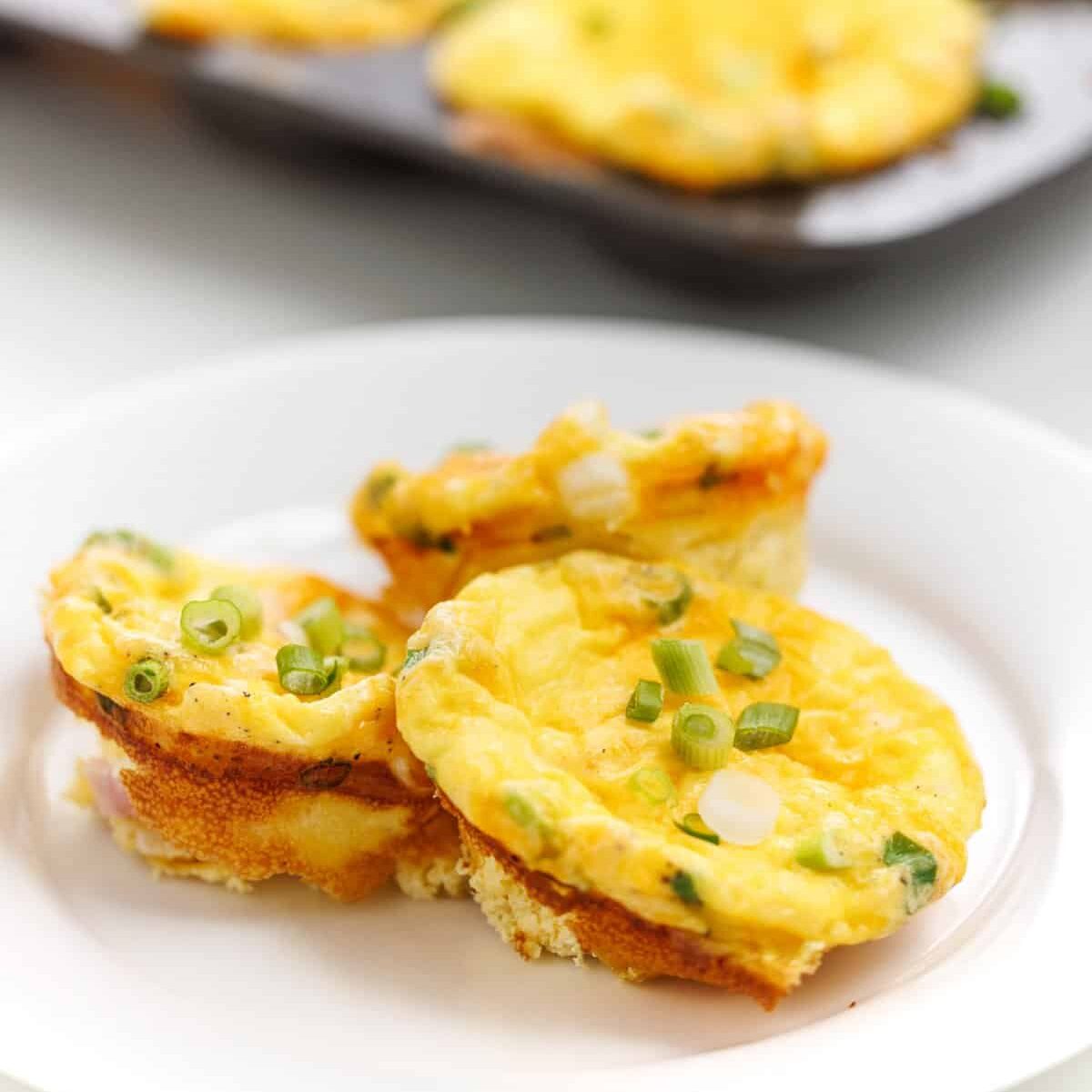 Ham and Cheese Baked Egg Cups