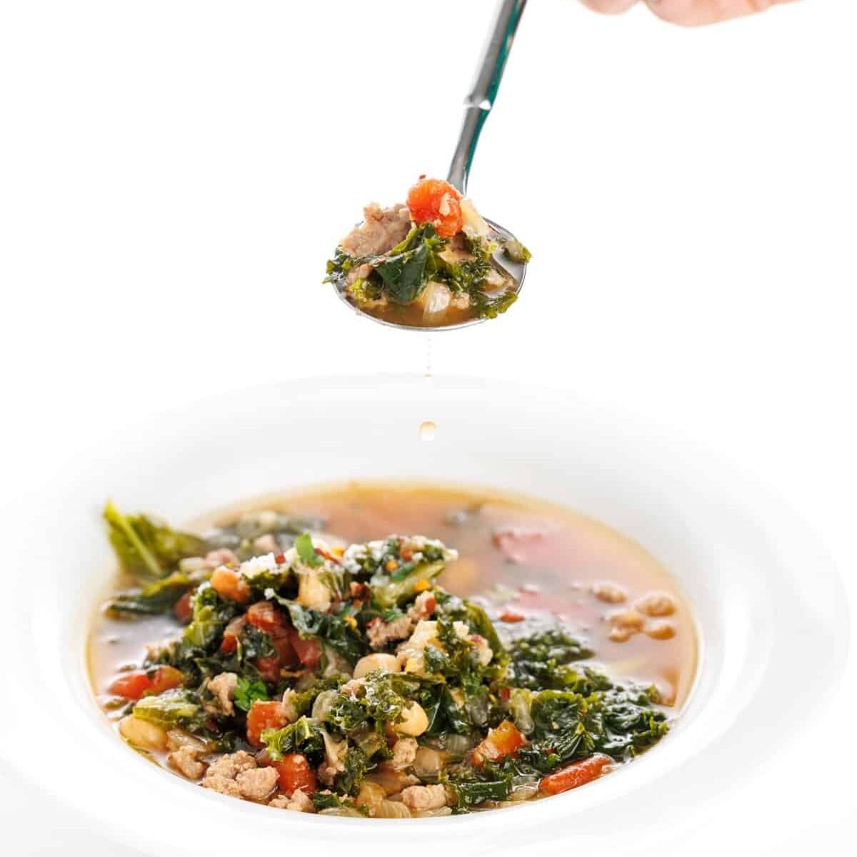 Sausage, Kale, and White Bean Soup