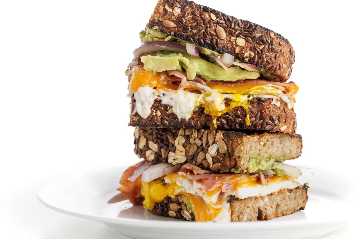 Avocado egg sandwich.