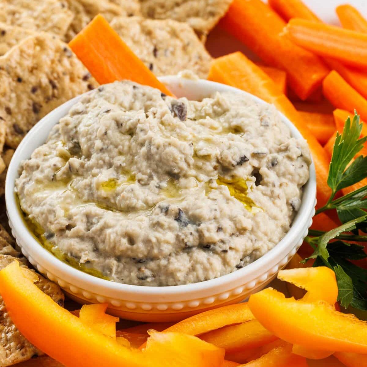 White Bean and Roasted Eggplant Dip