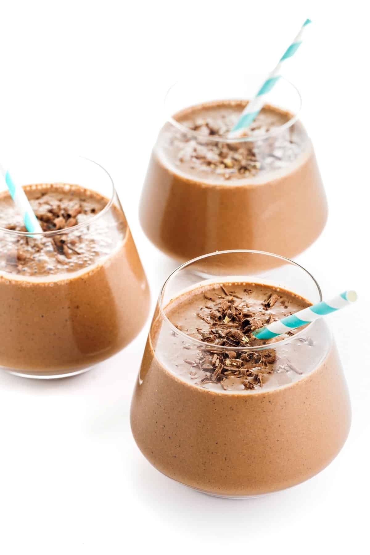 Café mocha smoothies.