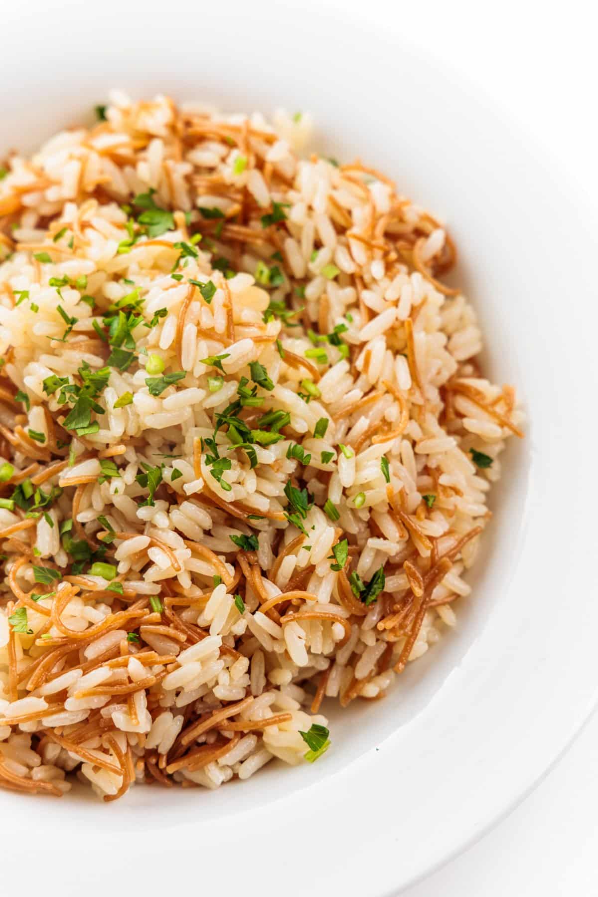 Lebanese rice pilaf with vermicelli.