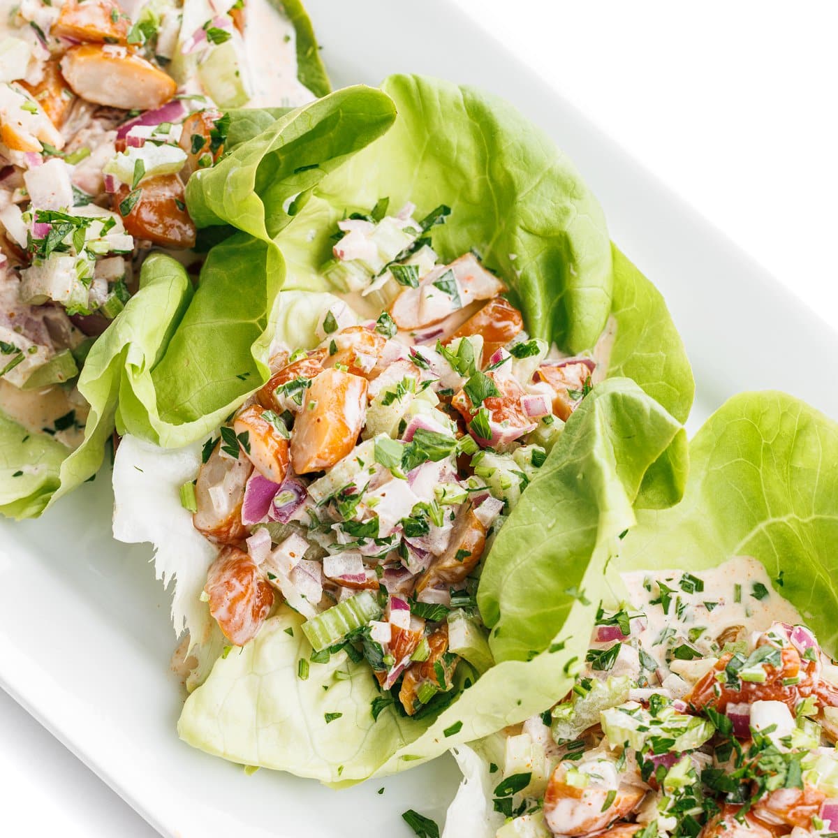 Shrimp Salad Lettuce Cups