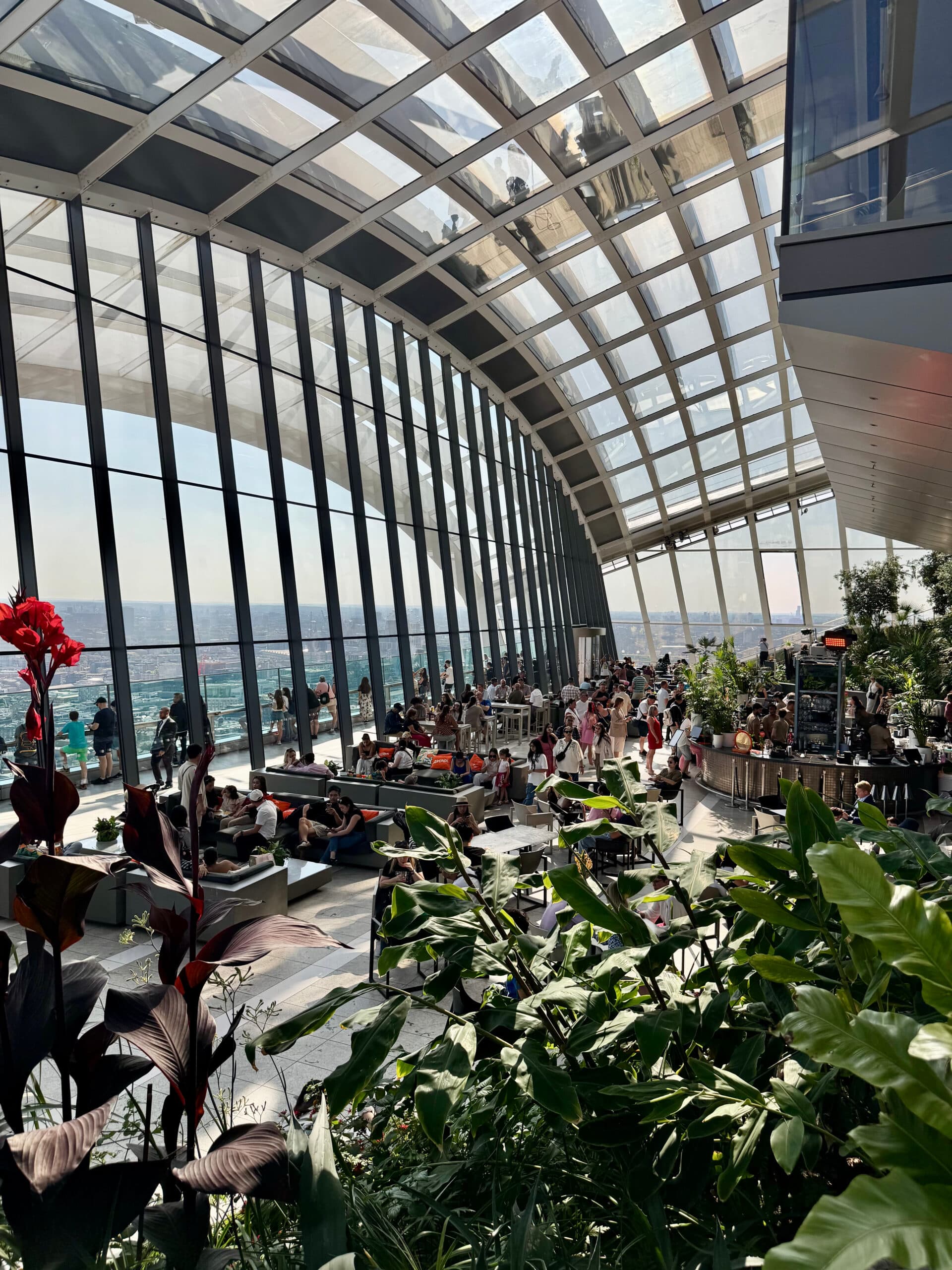 The grand view at the Sky Garden in London.