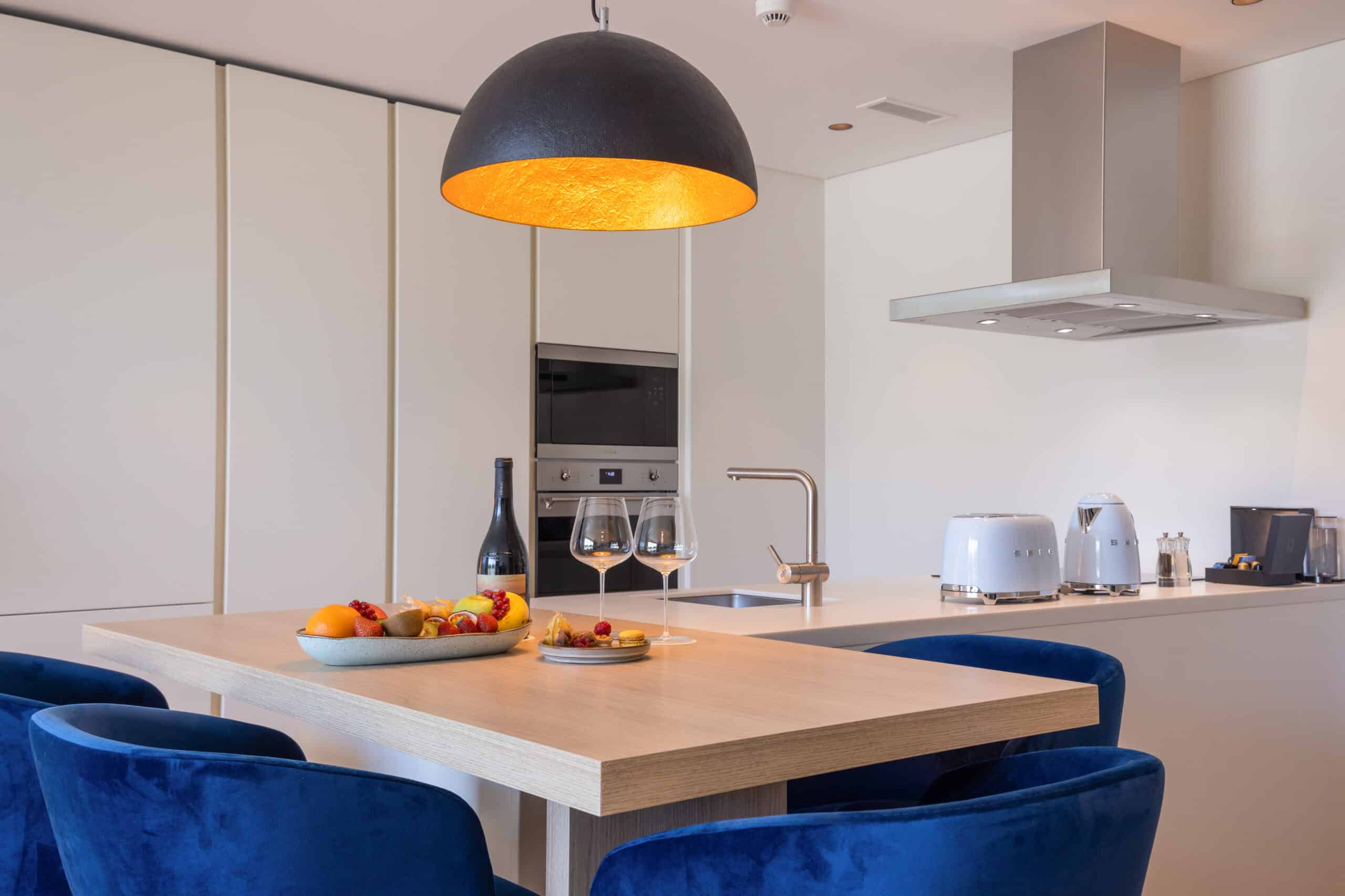 Kitchenette in apartment room in Martinhal Oriente.